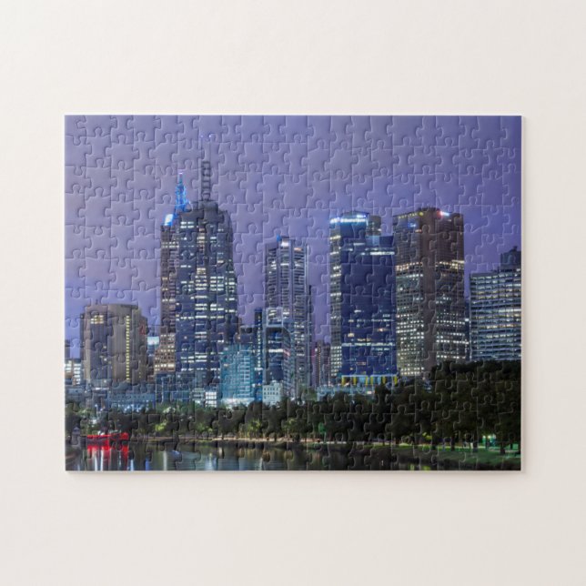Australien, Victoria, Melbourne, Skyline entlang Puzzle (Horizontal)