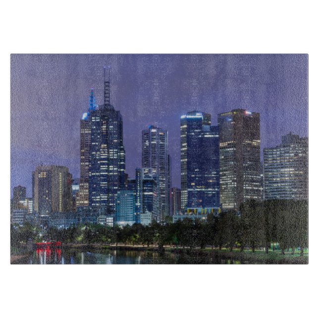 Australien, Victoria, Melbourne, Skyline entlang Schneidebrett (Vorderseite)