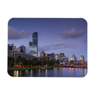 Australien, Victoria, Melbourne, Skyline mit 2 Magnet