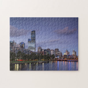 Australien, Victoria, Melbourne, Skyline mit 2 Puzzle