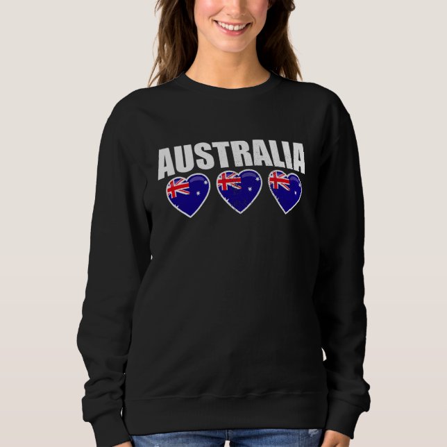 Australien Vintag australische Flagge Aussie 1 Sweatshirt (Vorderseite)
