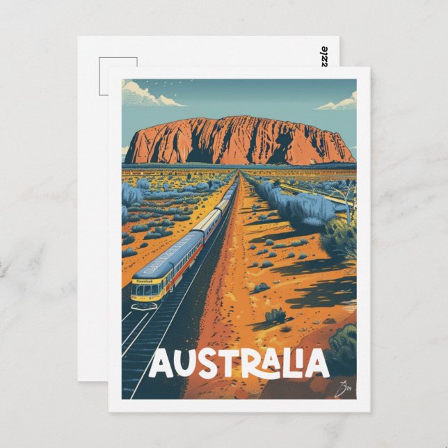Australien Vintag Berühmter Reiseort Postkarte (Vorne/Hinten)