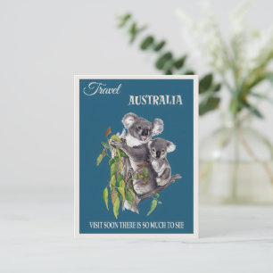 Australien Vintage Poster Postkarte