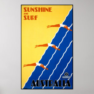 Australien Vintage Poster wiederhergestellt