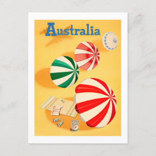 Australien Vintage-Reise Postkarte