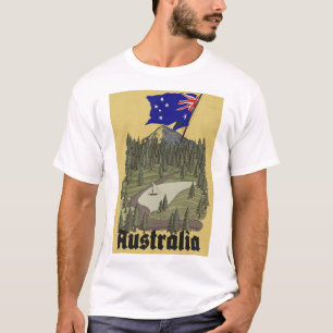 Australien Vintage-Reiseplakat T-Shirt