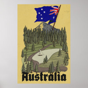 Australien Vintage-Reiseposter Poster