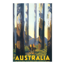 Australien Vintage Travel Poster