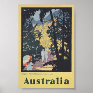 Australien Vintage Travel Poster