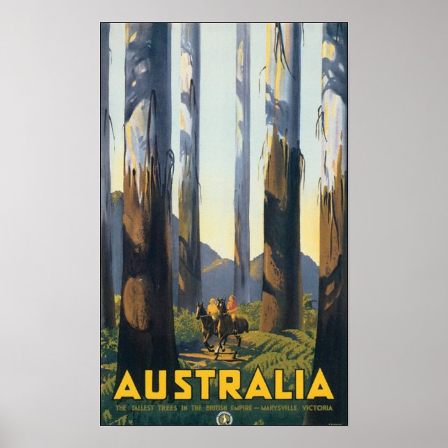 Australien Vintage Travel Poster (Vorne)