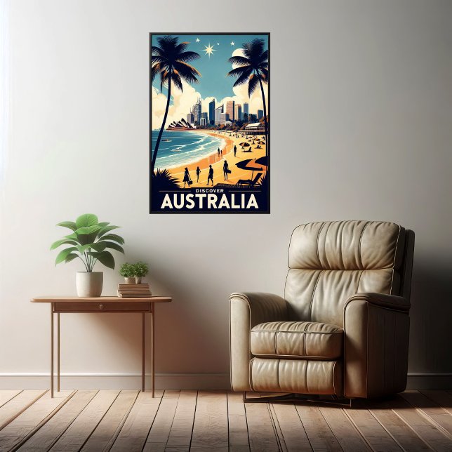 Australien Vintage Travel Poster entdecken (Von Creator hochgeladen)