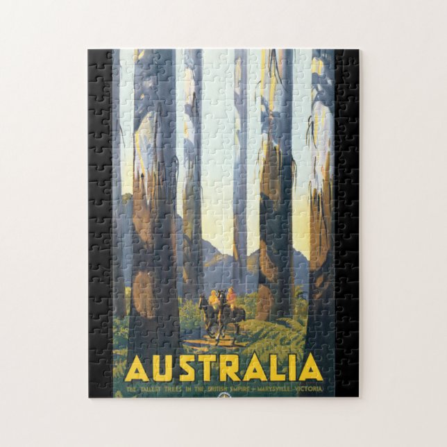 Australien Vintage Travel Poster Puzzle (Vertikal)