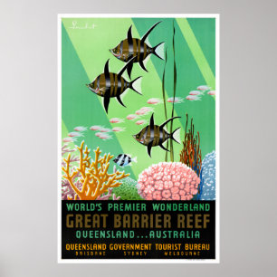 Australien Vintage Travel Poster wiederhergestellt
