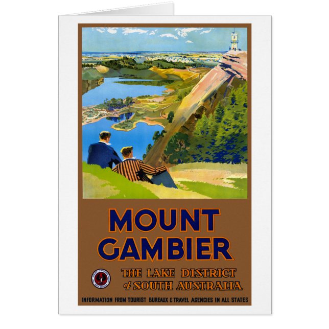 Australien Vintage Travel Poster wiederhergestellt (Vorne)