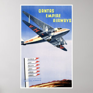 Australien Vintage Travel Poster wiederhergestellt