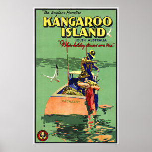 Australien Vintage Travel Poster wiederhergestellt