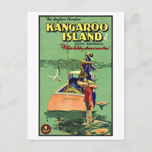 Australien Vintage Travel Poster wiederhergestellt Postkarte