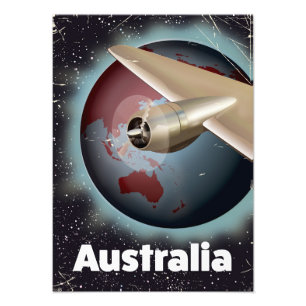 Australien Vintage-Urlaubs-Plakat Fotodruck