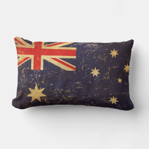 Australien - Vintages Branddesign Lendenkissen