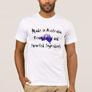 Australien von den lokalen und importierten T-Shirt