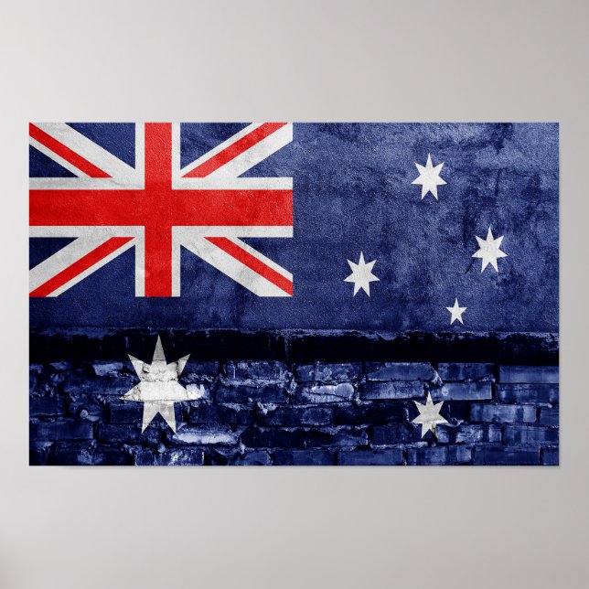 Australien-Wandflagge Poster (Vorne)