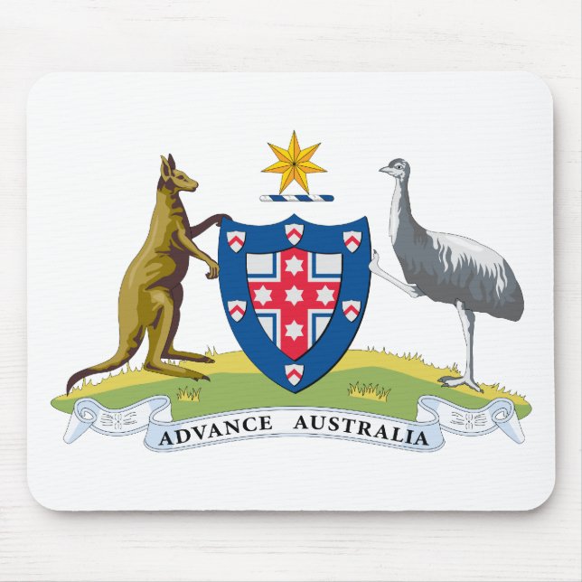 Australien-Wappen (1908) Mousepad (Vorne)