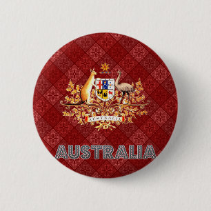 Australien-Wappen Button