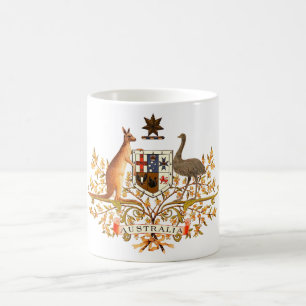 Australien-Wappen Kaffeetasse