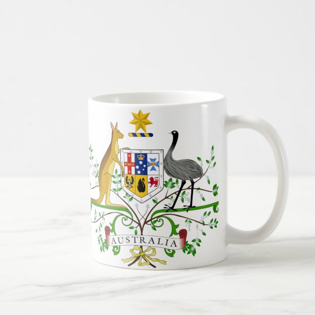Australien-Wappen Tasse (Rechts)