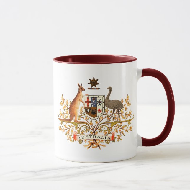 Australien-Wappen Tasse (Rechts)