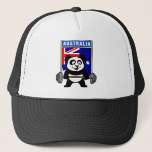 Australien Weightlift Panda Truckerkappe
