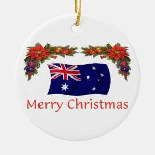 Australien-Weihnachten Keramikornament