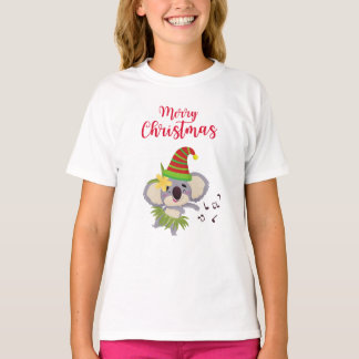 Australien Weihnachts Niedlich Dancing Koala Desig T-Shirt
