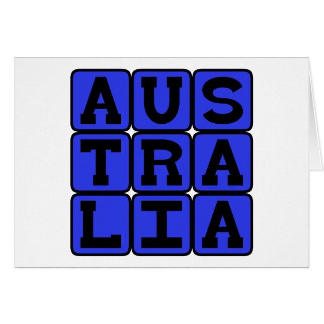 Australien, Weltkontinent (Vorderseite (Horizontal))