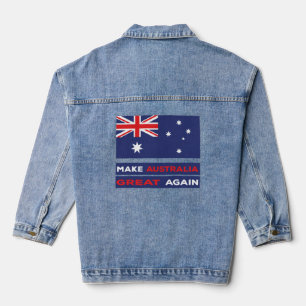 Australien wieder groß machen jeansjacke