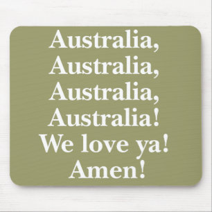 Australien wir Liebe Sie Mousepad