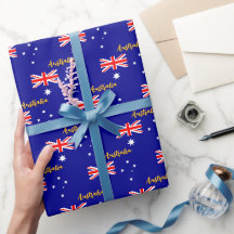 Australien Wrapping Paper, Aussie, australische Fl