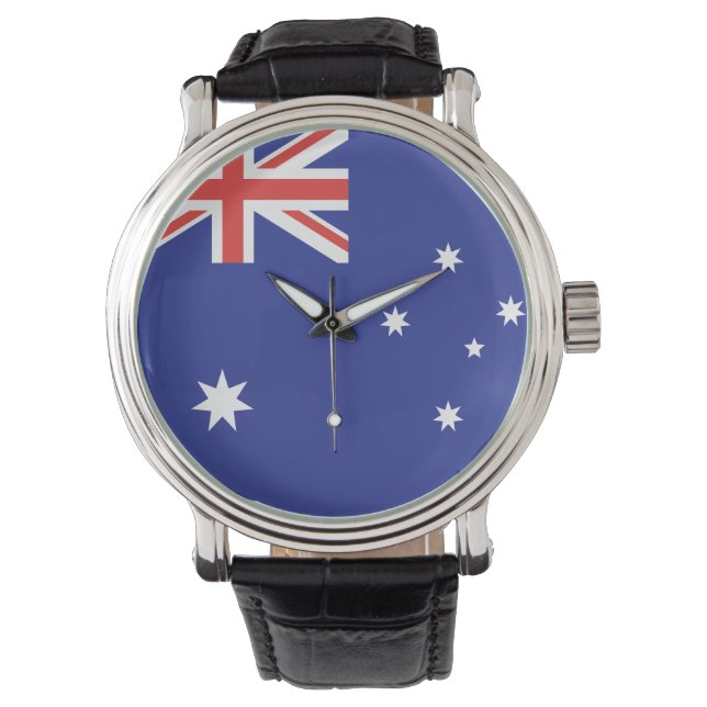 Australienflagge Armbanduhr (Vorderseite)