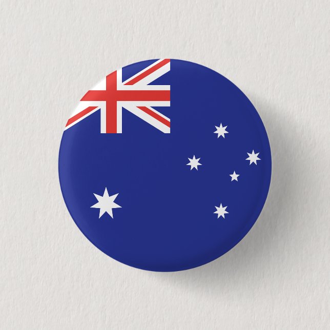 Australienflagge Button (Vorderseite)
