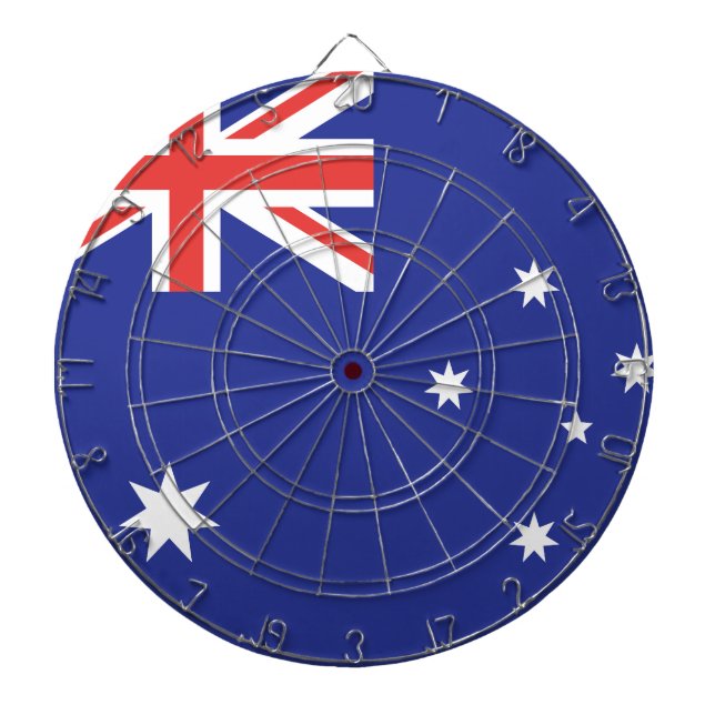 Australienflagge Dartscheibe (vorne)