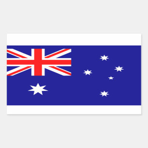 Australienflagge Rechteckiger Aufkleber