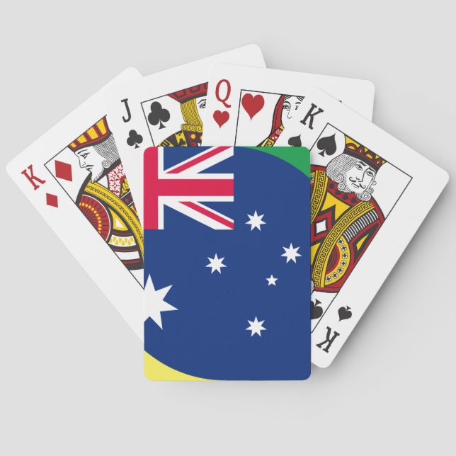 AUSTRALIENFLAGKARTEN SPIELKARTEN (Rückseite)