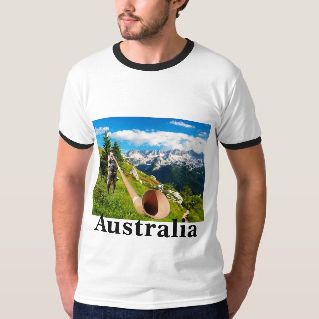 Australienlederhosen-Shirt T-Shirt (Vorderseite)