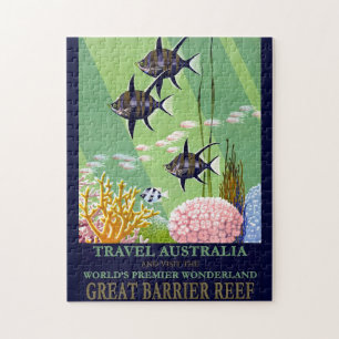 Australiens Great Barrier Reef Queensland Vintage  Puzzle