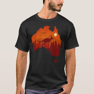 Australientag Australische Karte Flag Patriotic 1 T-Shirt