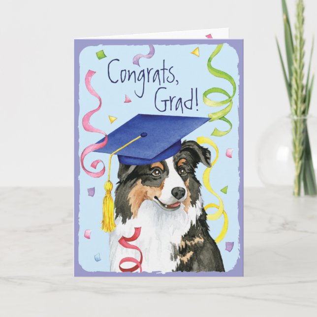 Australier-Absolvent Karte (Vorderseite)