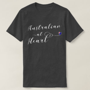 Australier am Herz-T-Shirt, Aus T-Shirt