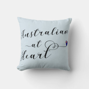 Australier bei Heart Throw Cushion, Aus Kissen