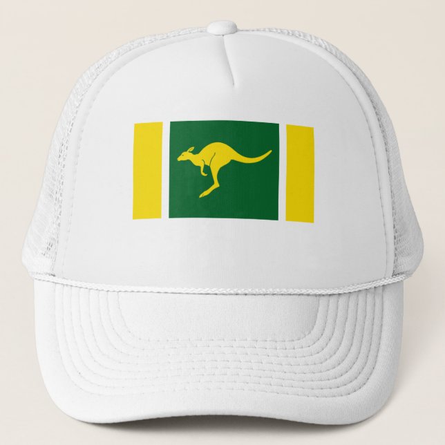 Australier färbt Känguru Truckerkappe (Vorderseite)