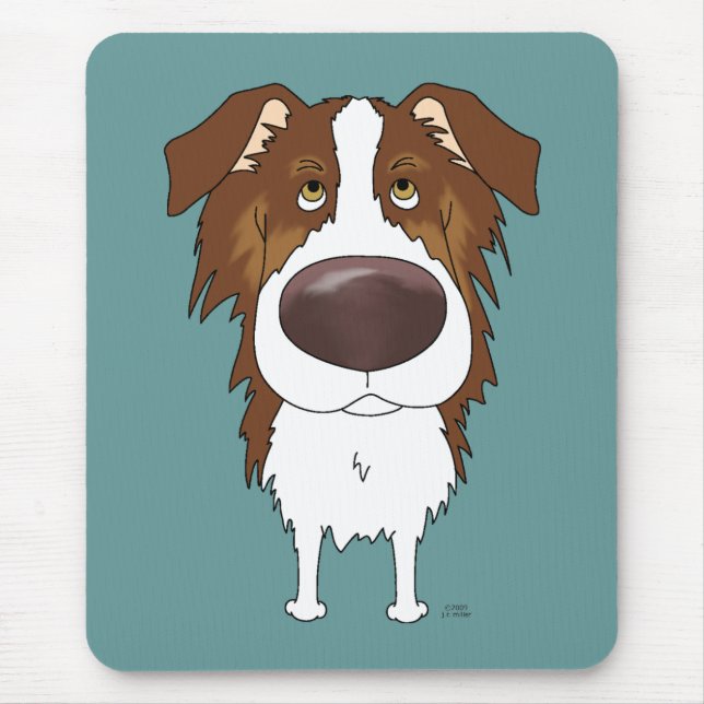 Australier - große Nase und Hintern Mousepad (Vorne)